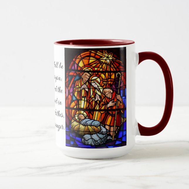 Weihnachtsgeschenk für Weihnachtslieder aus Glas Tasse (Rechts)