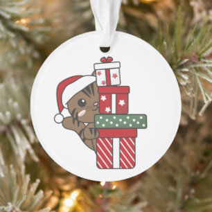 Weihnachtsgeschenk für Wintertiere Katzen Ornament