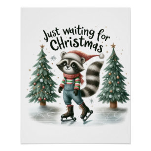 Weihnachtsgeschenk gerade Gewartet Poster