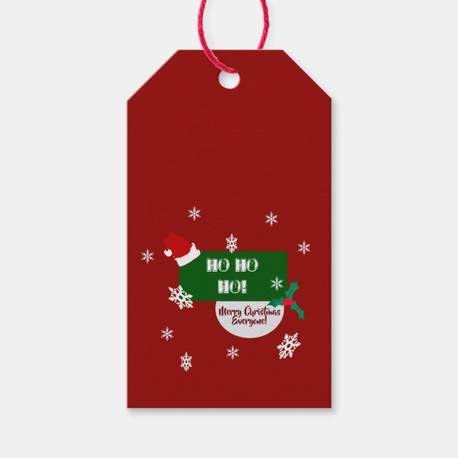 Weihnachtsgeschenk Geschenkanhänger (Vorderseite)
