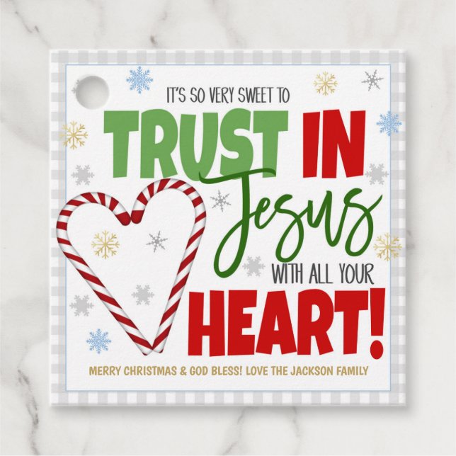 Weihnachtsgeschenk Geschenkanhänger (Vorderseite)