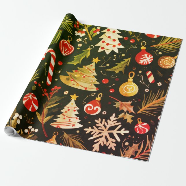 Weihnachtsgeschenk Geschenkpapier (Ungerollt)