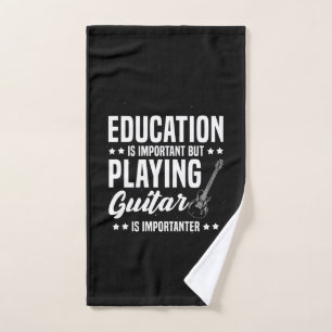 Weihnachtsgeschenk Gitarrenspielen ist wichtig Handtuch