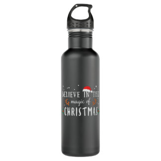 Weihnachtsgeschenk glauben an den Zauber der Weihn Edelstahlflasche