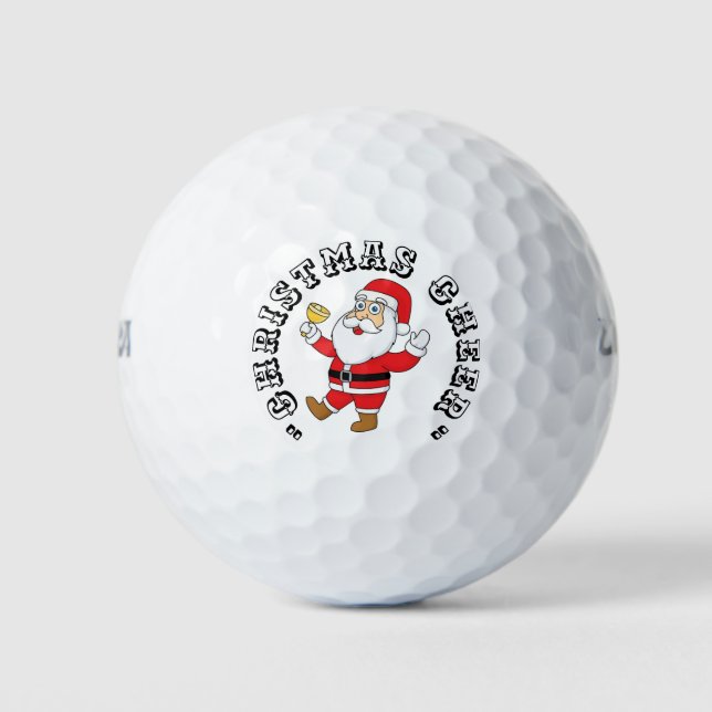 Weihnachtsgeschenk Golfball (Vorderseite)