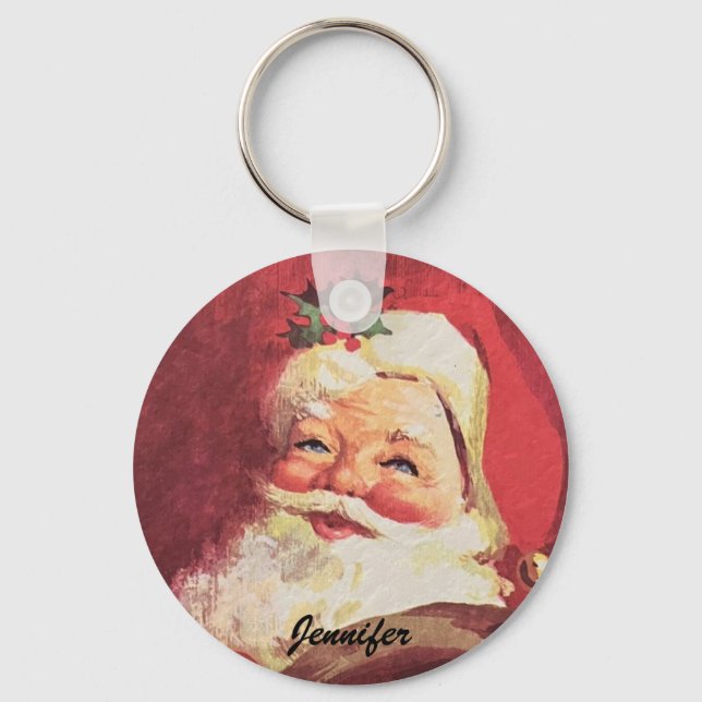 Weihnachtsgeschenk hinzufügen schlüsselanhänger (Vorderseite)