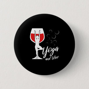 Weihnachtsgeschenk I Liebe Yoga und Wein Button