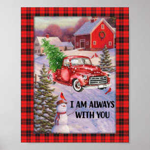 Weihnachtsgeschenk   Ich bin immer bei Ihnen Poster