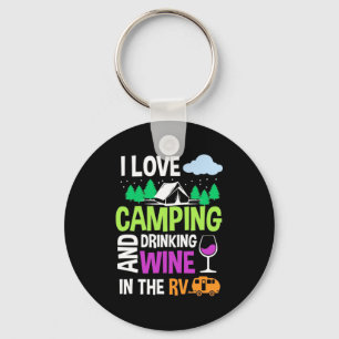 Weihnachtsgeschenk   Ich liebe es, Wein im Wohnmob Schlüsselanhänger