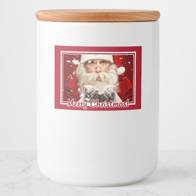 Weihnachtsgeschenk / IHR FOTO Weihnachtsnachtsnach Lebensmitteletikett (Vorderseite)