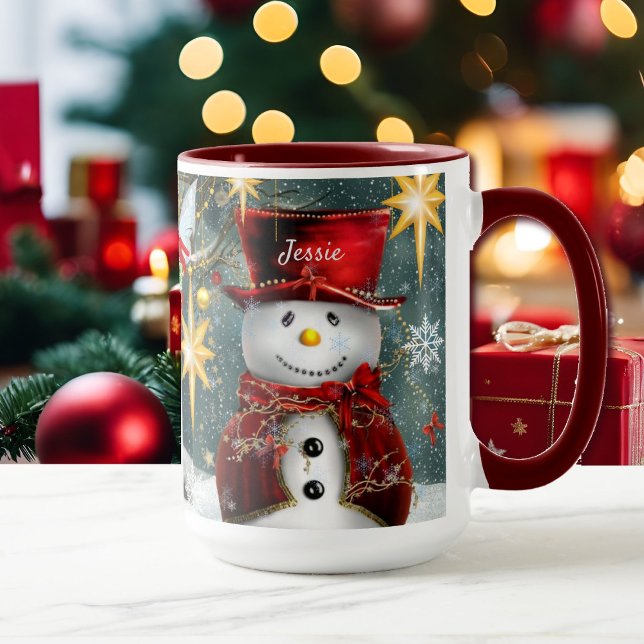 Weihnachtsgeschenk Kaffee Tasse Niedlich Snowman N (Von Creator hochgeladen)