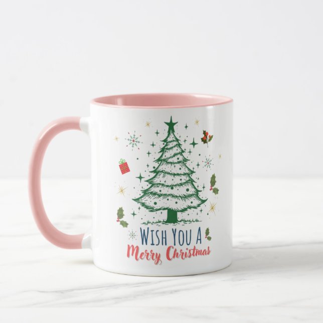 Weihnachtsgeschenk-Kaffeetasse  Tasse (Links)