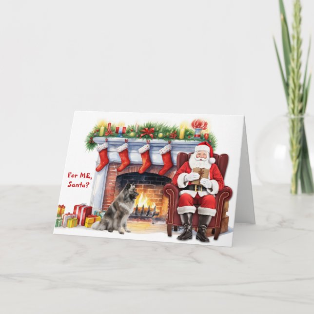 Weihnachtsgeschenk Keeshond Hund Weihnachten (Vorderseite)
