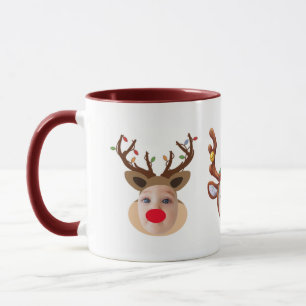 Weihnachtsgeschenk Kinder Lustige Gesichter Kastan Tasse