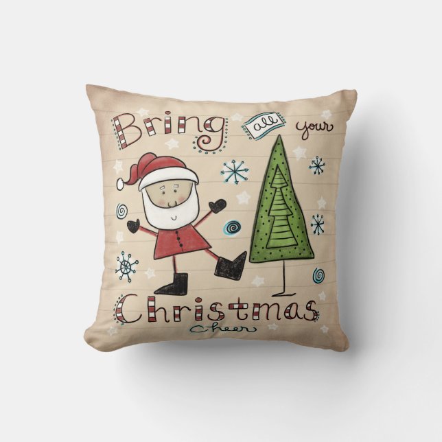 Weihnachtsgeschenk Kissen (Vorderseite)