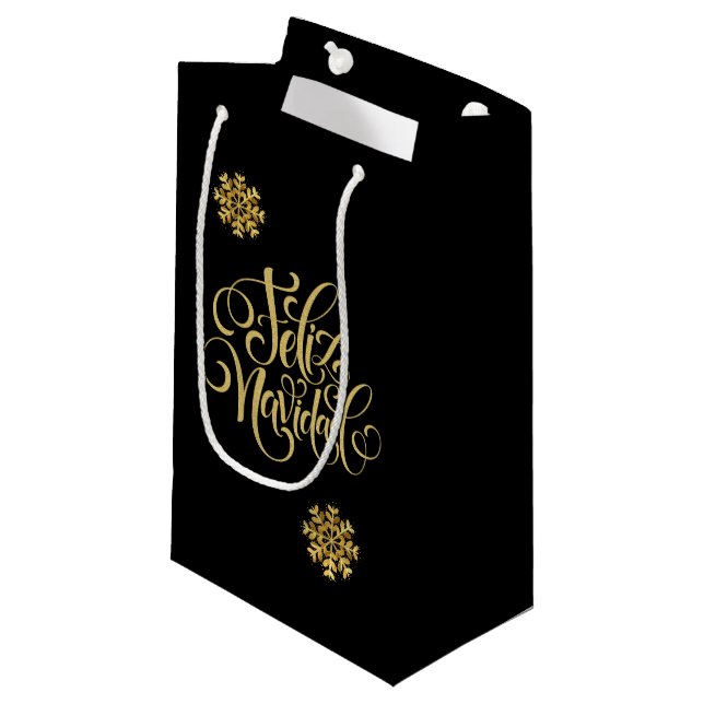 Weihnachtsgeschenk Kleine Geschenktüte (Vorderseite Schrägansicht)