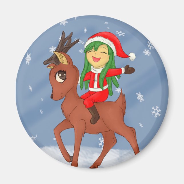 Weihnachtsgeschenk Magnet (Vorne)