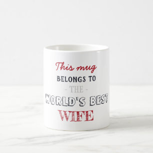 Weihnachtsgeschenk Minimalist Beste Ehefrau Kaffeetasse