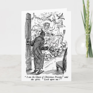 Weihnachtsgeschenk (mit Text) Feiertagskarte