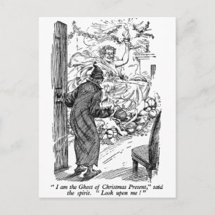 Weihnachtsgeschenk (mit Text) Feiertagspostkarte