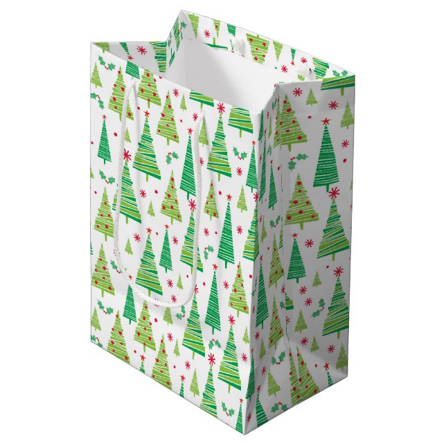 Weihnachtsgeschenk Mittlere Geschenktüte (Vorderseite Schrägansicht)