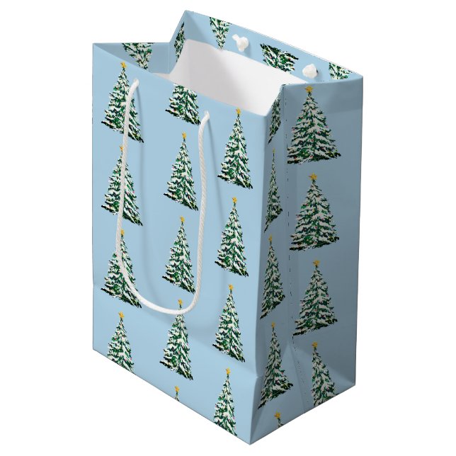 Weihnachtsgeschenk Mittlere Geschenktüte (Vorderseite Schrägansicht)