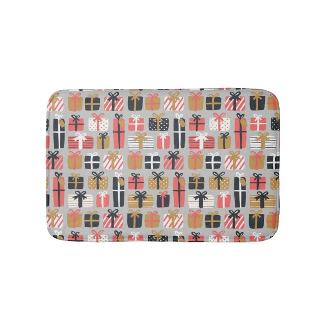 Weihnachtsgeschenk Muster Badematte (Vorderseite)