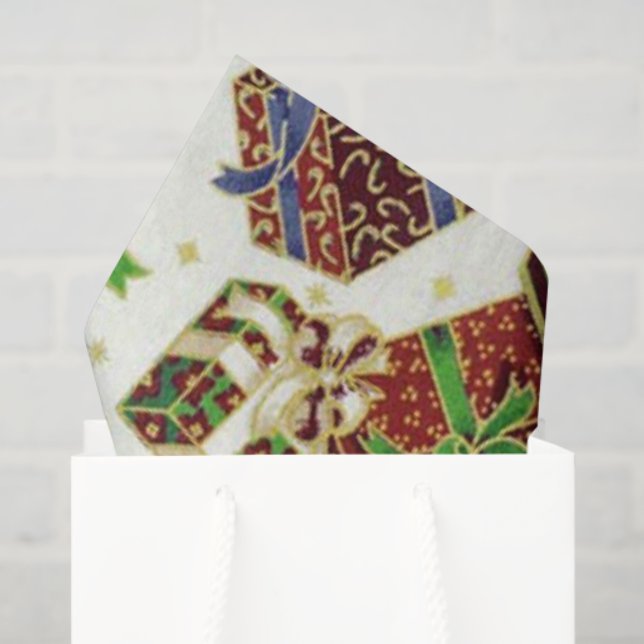 Weihnachtsgeschenk - Muster Seidenpapier (Geschenk Tasche)