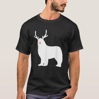 Weihnachtsgeschenk Neufundländer Rentier Newfie Hu T-Shirt