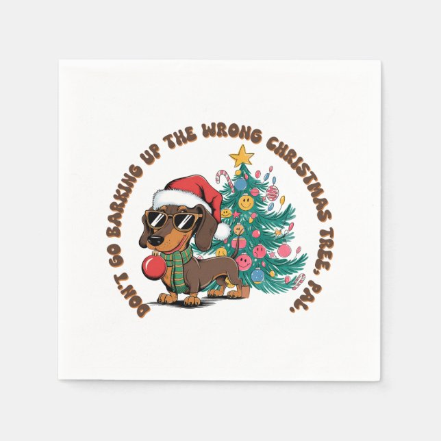 Weihnachtsgeschenk nicht bellen serviette (Vorderseite)
