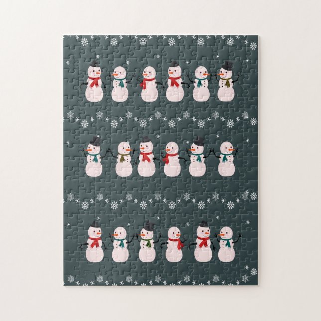 Weihnachtsgeschenk | Niedlicher Schneemann durch d (Vertikal)