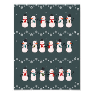 Weihnachtsgeschenk   Niedlicher Schneemann durch d Fotodruck