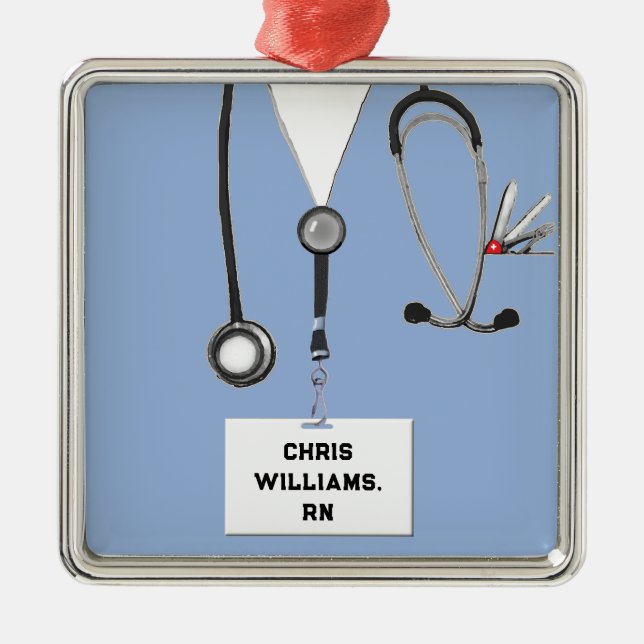 Weihnachtsgeschenk Ornament Aus Metall (Vorne)