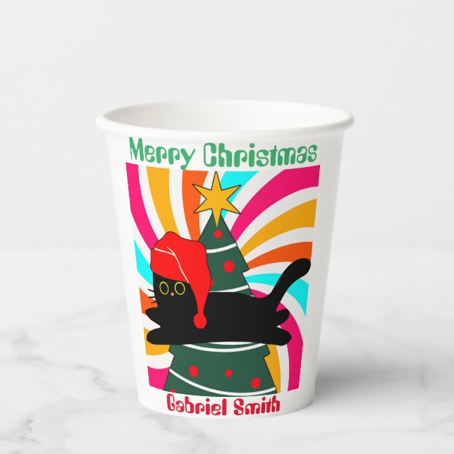 Weihnachtsgeschenk Pappbecher (Vorderseite)