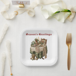Weihnachtsgeschenk Party Tableware Collection Pappteller