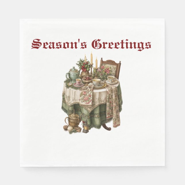 Weihnachtsgeschenk Party Tableware Collection Serviette (Vorderseite)