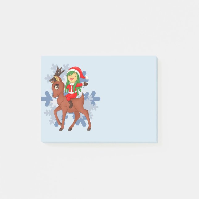 Weihnachtsgeschenk Post-it Klebezettel (Vorderseite)