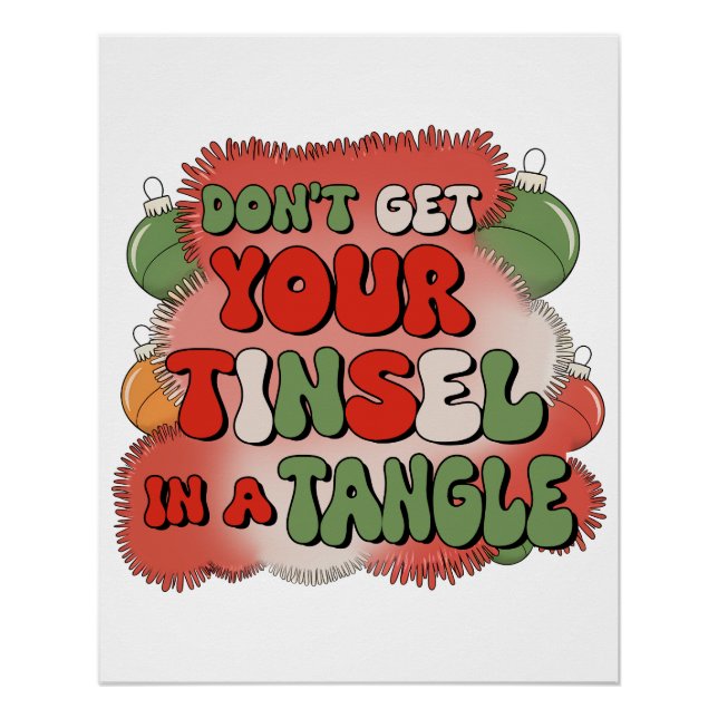 Weihnachtsgeschenk Poster (Vorderseite)