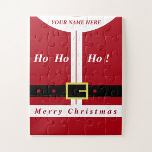 Weihnachtsgeschenk Puzzle Santa - Name hinzufügen