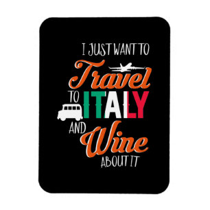 Weihnachtsgeschenk Reisen nach Italien und Wein Magnet