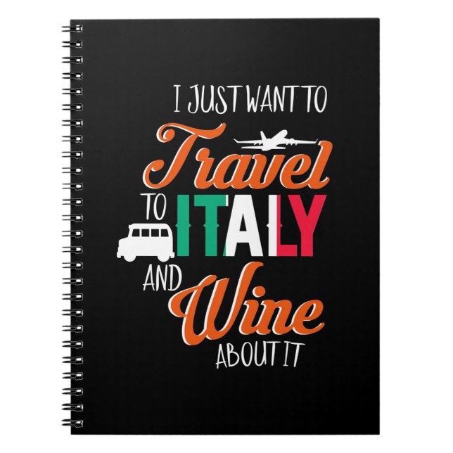 Weihnachtsgeschenk | Reisen nach Italien und Wein  Notizblock (Vorderseite)