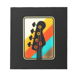 Weihnachtsgeschenk   Retro Vintag Guitar Player Notizblock