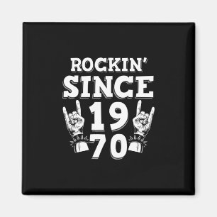 Weihnachtsgeschenk Rockin Seit 1970 Magnet