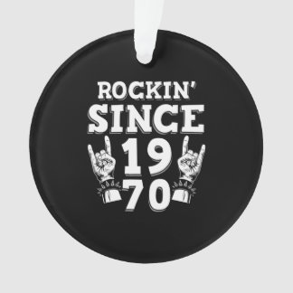 Weihnachtsgeschenk | Rockin Seit 1970 Ornament