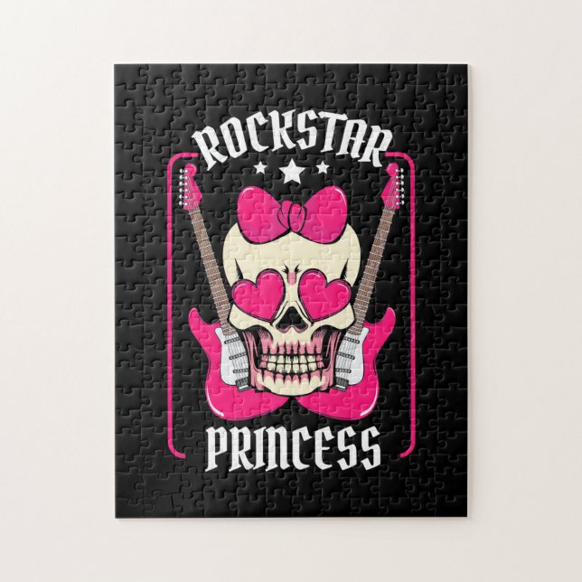 Weihnachtsgeschenk | Rockstar Princess Skull (Vertikal)