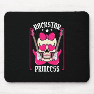 Weihnachtsgeschenk Rockstar Princess Skull Mousepad