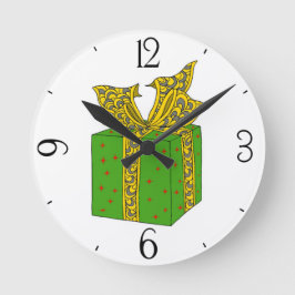 Weihnachtsgeschenk Runde Wanduhr