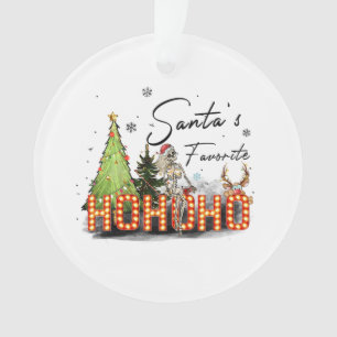 Weihnachtsgeschenk Santa Favorite Ho Ho Ho Ornament