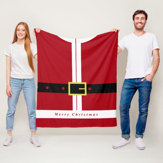 Weihnachtsgeschenk Santa Fleece Blanket (Beispiel)