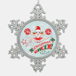 Weihnachtsgeschenk Schneeflocken Zinn-Ornament
